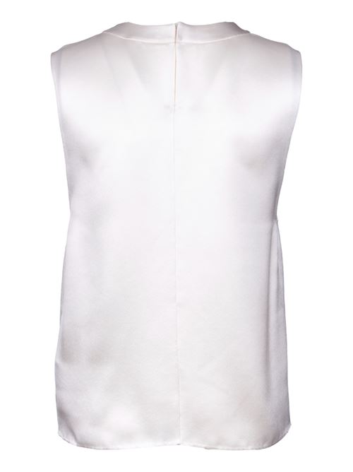 Organic silk tank top SAINT LAURENT | 766539Y6E179601